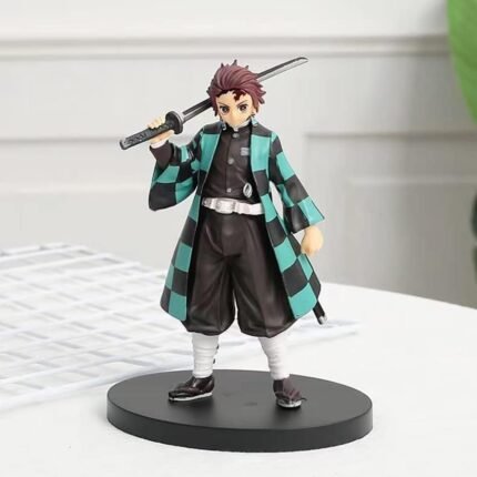 Demon Slayer Tanjiro Action Figures Height-16CM Multicolour PVC Collectible for Anime Fans - Tanjiro 16Cm Visit the FowWelt Store